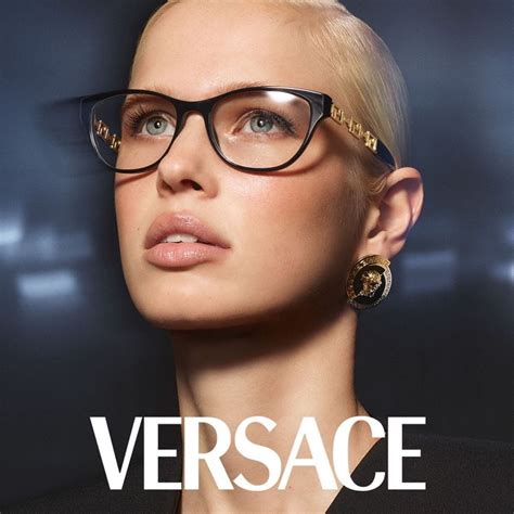 versace glasss|clear versace glasses on face.